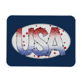 Amerikaanse shimmer- en sterrenkunst magneet (Horizontaal)