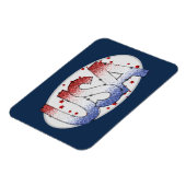 Amerikaanse shimmer- en sterrenkunst magneet (Linkerzijde)