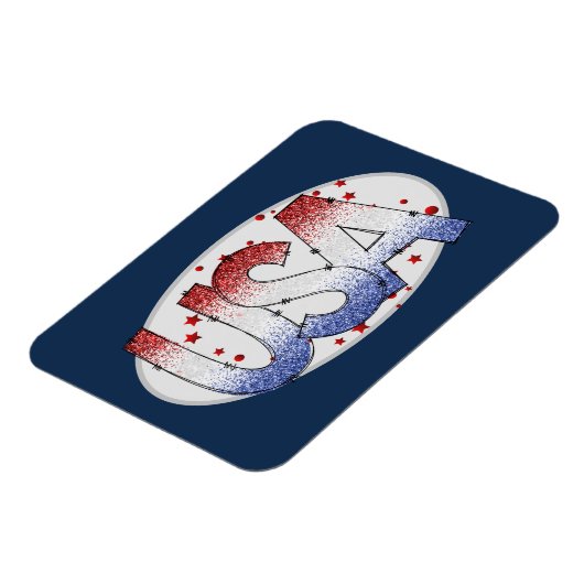 Amerikaanse shimmer- en sterrenkunst magneet (Linkerzijde)