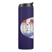 Amerikaanse shimmer- en sterrenkunst thermosbeker (Gedraaid links)