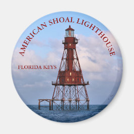 Amerikaanse Shoal Lighthouse Florida Round Magnet