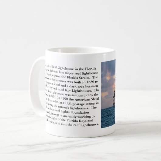 Amerikaanse Shoal Lighthouse, Mok van Florida (Voorkant links)