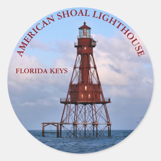 Amerikaanse Shoal Lighthouse, Stickers rondom Flor (Voorkant)
