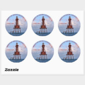 Amerikaanse Shoal Lighthouse, Stickers rondom Flor (Vel)