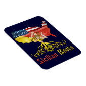 Amerikaanse Siciliaanse Roots Flexi Magnet Magneet (Rechterzijde)
