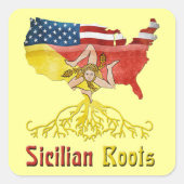 Amerikaanse Siciliaanse Roots Stickers (Voorkant)