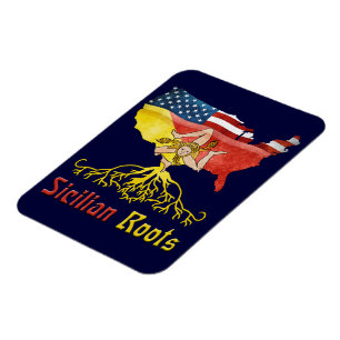 Amerikaanse Siciliaanse rots Flexi Magnet Magneet