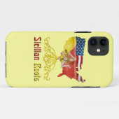 Amerikaanse Siciliaanse wortels iPhone-smartphoneh Case-Mate iPhone Case (Achterkant (horizontaal))
