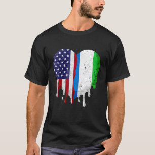Amerikaanse Sierra Leone Heritage Month Leonean Fl T-shirt