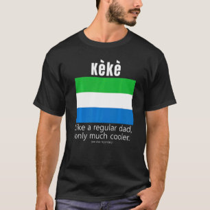 Amerikaanse Sierra Leoonse Patriot Flag Vaders Dag T-shirt
