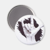 AMERIKAANSE SIGN-TAAL IK HOOP VAN JE MAGNEET (Voorkant / Achterkant)