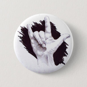 AMERIKAANSE SIGN-TAAL IK HOOP VAN JE RONDE BUTTON 5,7 CM