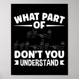 Amerikaanse Sing Language ASL-leraar ASL Alphabet Poster