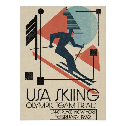 Amerikaanse skiposter perfect poster (Voorkant)