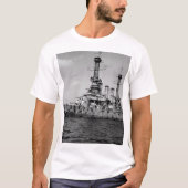 Amerikaanse slagschip New Jersey in_War Afbeelding T-shirt (Voorkant)