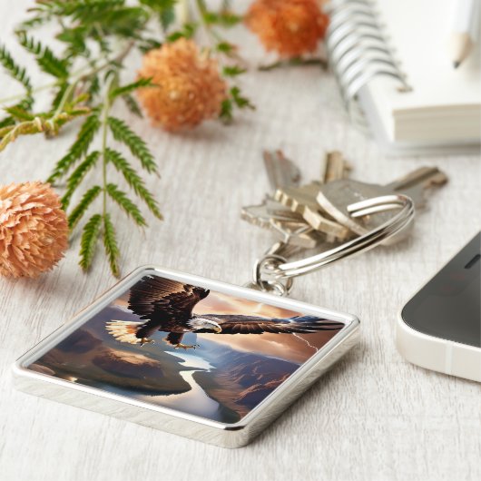 Amerikaanse Sleutelhanger (Zijkant)