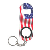 Amerikaanse Sleutelhanger voor flessenopener Mini Flessenopener (Voorkant)