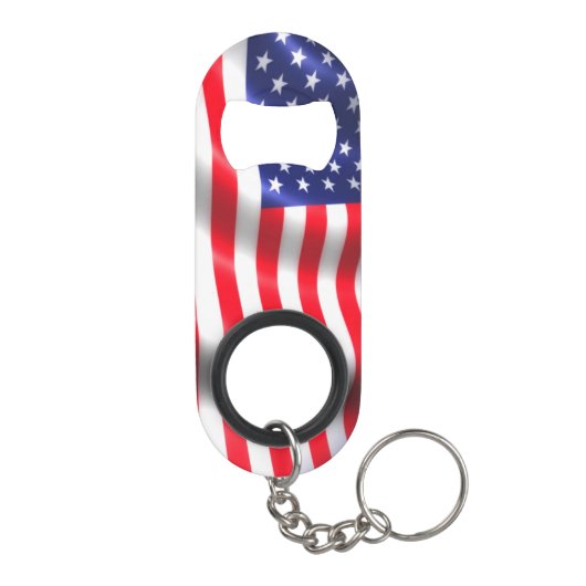 Amerikaanse Sleutelhanger voor flessenopener Mini Flessenopener (Achterkant)