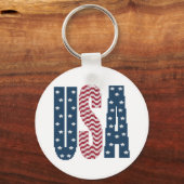 Amerikaanse Sleutelhanger voor sterren en staven (Voorkant)