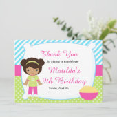 Amerikaanse Slumber-Slumber-wedstrijd Bedankkaart (Staand voorkant)