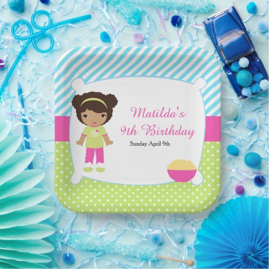 Amerikaanse Slumber-Slumber-wedstrijd Papieren Bordje (Feest)