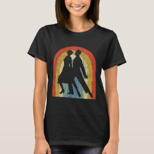 Amerikaanse Smooth Ballroom Dancers  Retro Dan T-shirt
