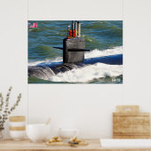 AMERIKAANSE SNELLE AANVAL ONDERZEEËR - SSN-750 POSTER (Keuken)