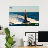 AMERIKAANSE SNELLE AANVAL ONDERZEEËR - SSN-780 POSTER (Thuiskantoor)