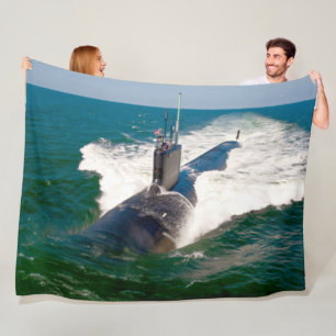 AMERIKAANSE SNELLE AANVAL ONDERZEEËR - SSN-781 FLEECE DEKEN