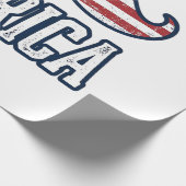 Amerikaanse Snor Patriottische Vector Ontwerp in D Cadeaupapier (Hoek)