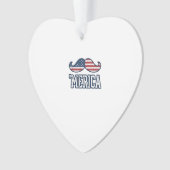 Amerikaanse Snor Patriottische Vector Ontwerp in D Ornament (voorkant)
