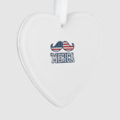 Amerikaanse Snor Patriottische Vector Ontwerp in D Ornament (voorkant)