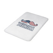 Amerikaanse Snor Patriottische Vector Ontwerp in N Badmat (Gekanteld)