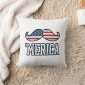 Amerikaanse Snor Patriottische Vector Ontwerp in N Kussen (Deken)