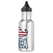 Amerikaanse Snor Patriottische Vector Ontwerp in N Waterfles (Rechts)