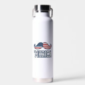 Amerikaanse Snor Patriottische Vector Ontwerp in N Waterfles (Voorkant)