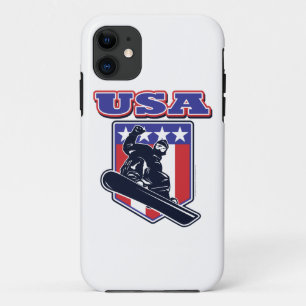 Amerikaanse snowboarders iPhone 11 hoesje