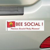 Amerikaanse Socialistische Partij Bumpersticker (Op auto)