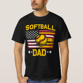 Amerikaanse softbal vader t-shirt