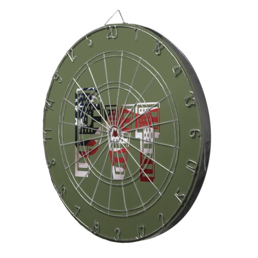 Amerikaanse soldaat dartbord (Voorkant Rechts)