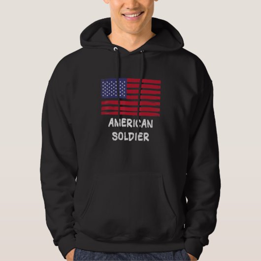 Amerikaanse soldaat hoodie (Voorkant)