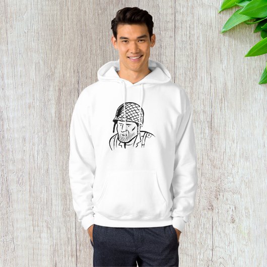Amerikaanse Soldaat Illustratie Hoodie