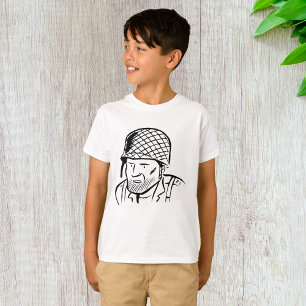 Amerikaanse Soldaat Illustratie T-shirt