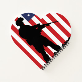 Amerikaanse soldaat notitieboek