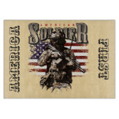 Amerikaanse soldaat ontwerp snijplank (Voorkant)