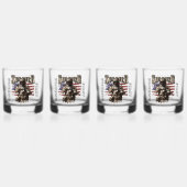 Amerikaanse Soldaat Ontwerp Whiskey Glas Set (Voorkant)