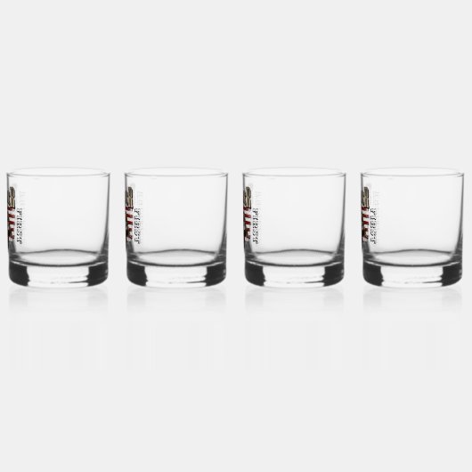 Amerikaanse Soldaat Ontwerp Whiskey Glas Set (Links)