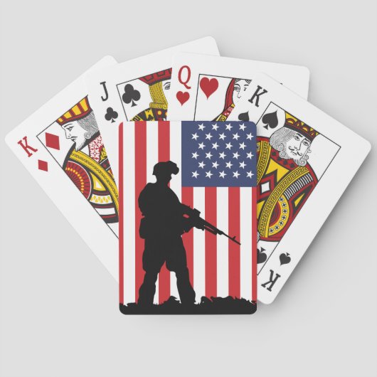 Amerikaanse soldaat pokerkaarten (Achterkant)