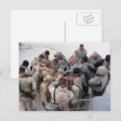 Amerikaanse soldaten bidden - Gepersonaliseerd Briefkaart (Voorkant / Achterkant)