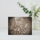 Amerikaanse soldaten op VJ-dag Briefkaart (Staand voorkant)